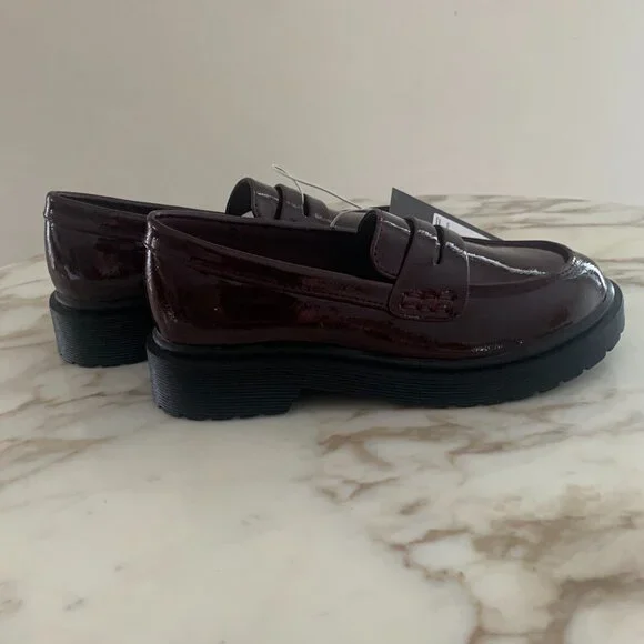 Art Class Girls Celia Slip-On Loafers Burgundy Size 1 - NWT - Picture 4 of 6